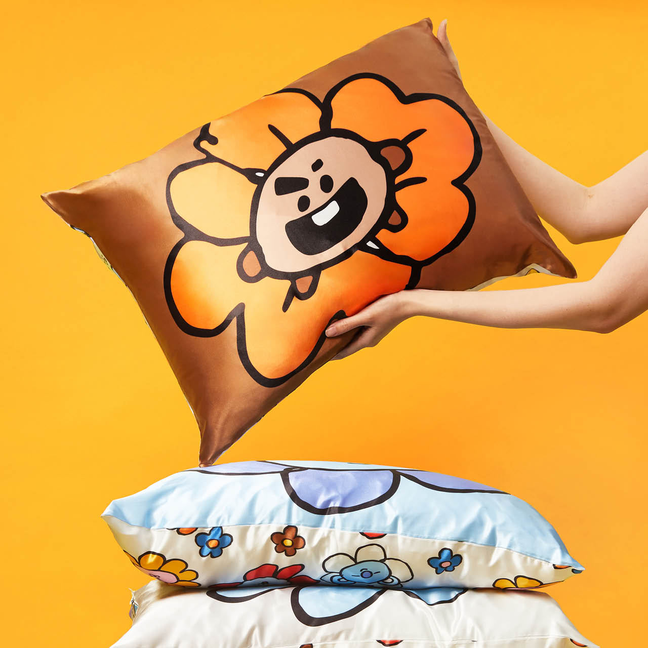 Kitsch x BT21 Satin Pillowcase in SHOOKY
