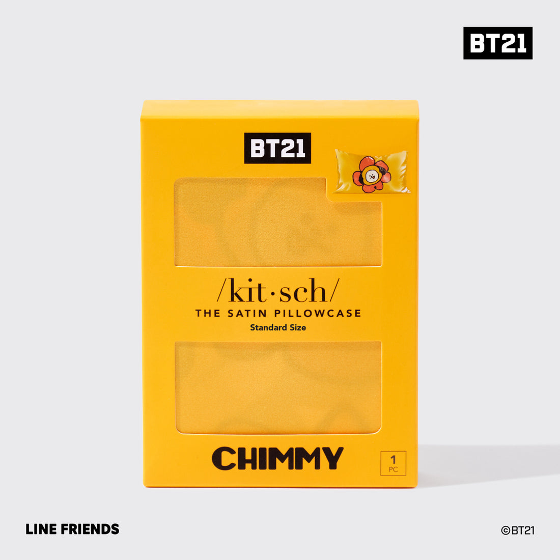 Kitsch x BT21 Satin Pillowcase in CHIMMY