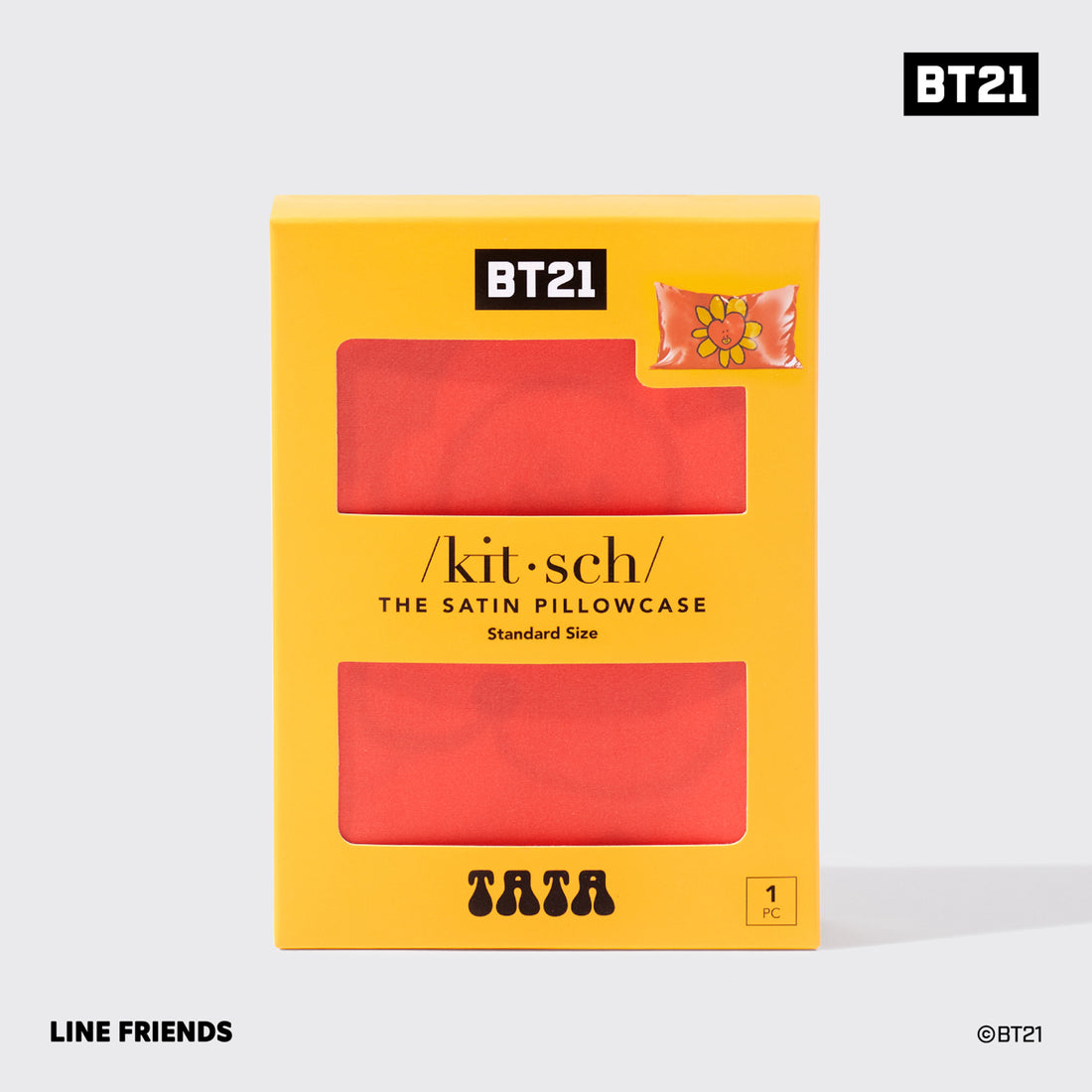 Kitsch x BT21 Satin Pillowcase in TATA
