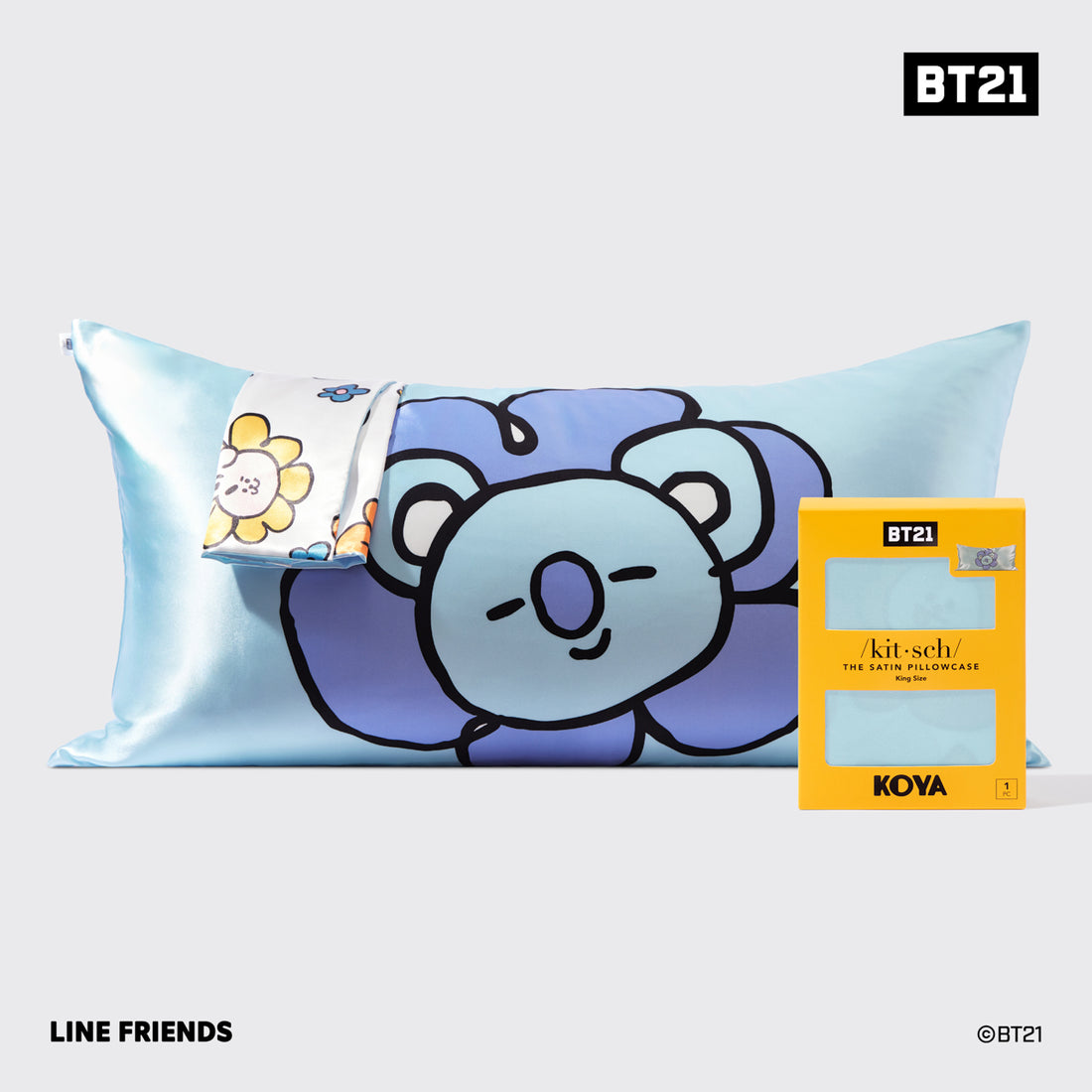 Kitsch x BT21 Satin Pillowcase in KOYA - King