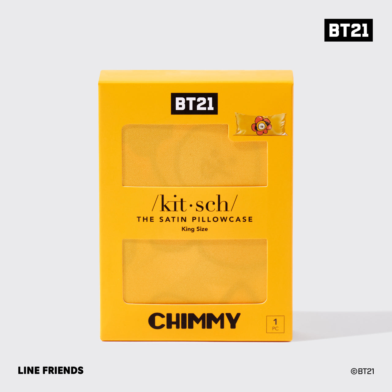 Kitsch x BT21 Satin Pillowcase in CHIMMY - King