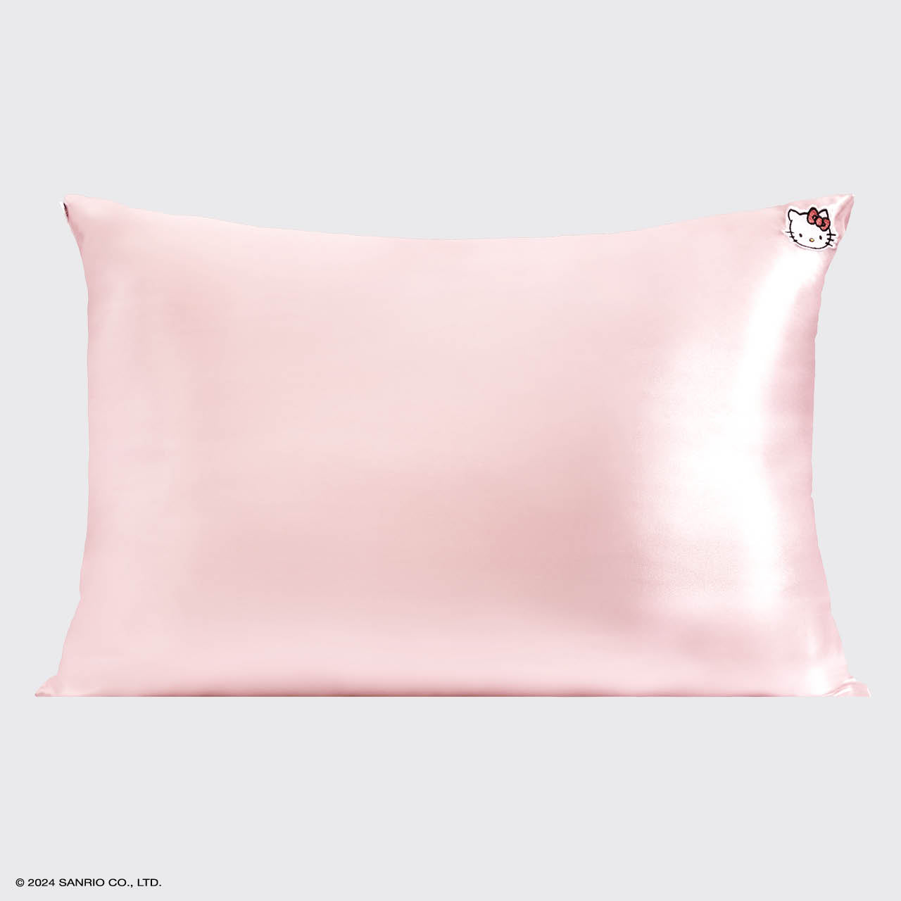 Kitsch x Hello Kitty Satin Pillowcase in Pink Hello Kitty Face