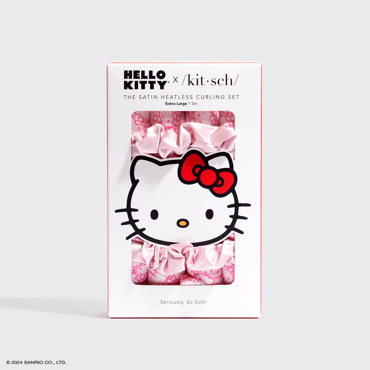 Kitsch x Hello Kitty XL Heatless Curling Set in Hello Kitty Faces