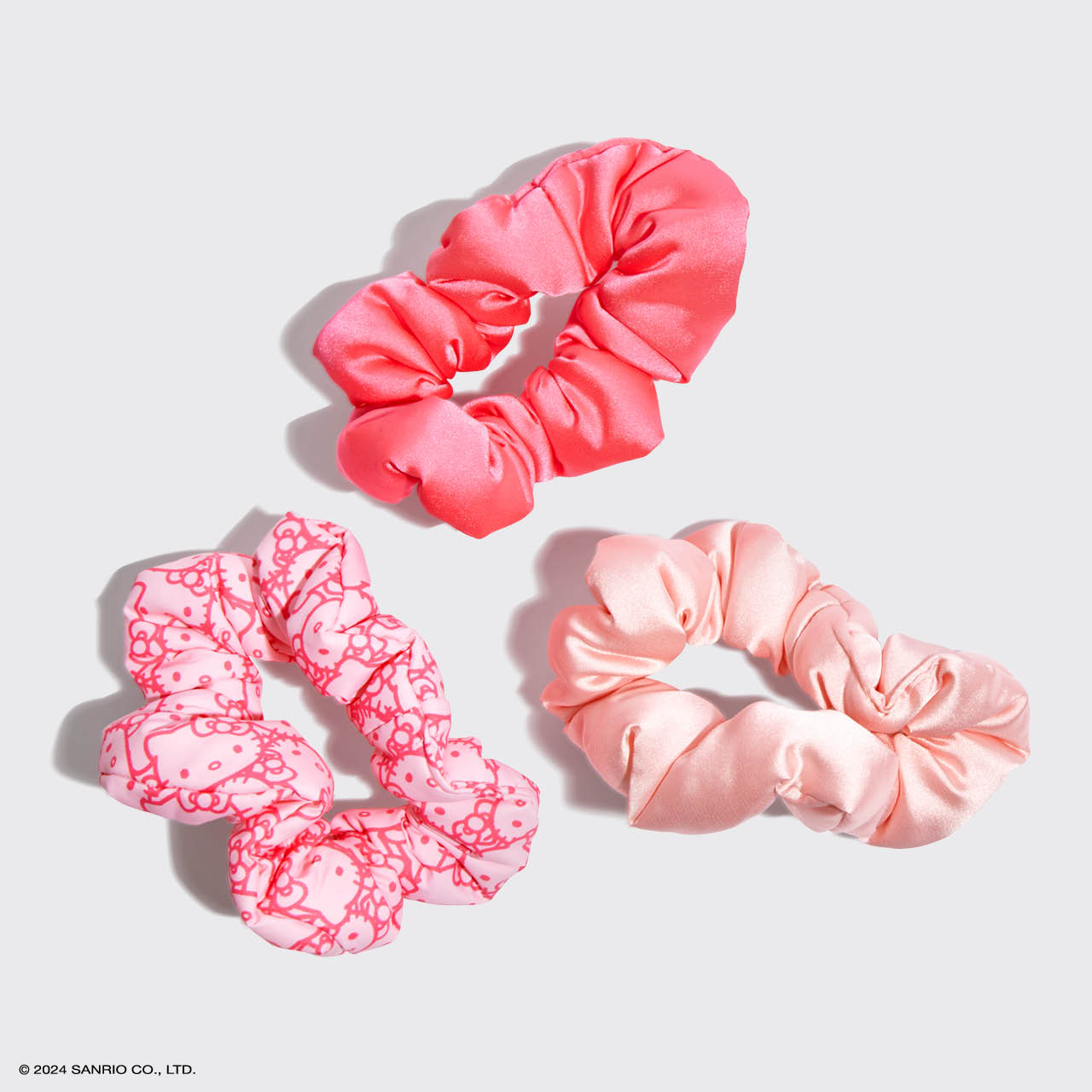 Kitsch x Hello Kitty Puffy Scrunchies 3pc Set