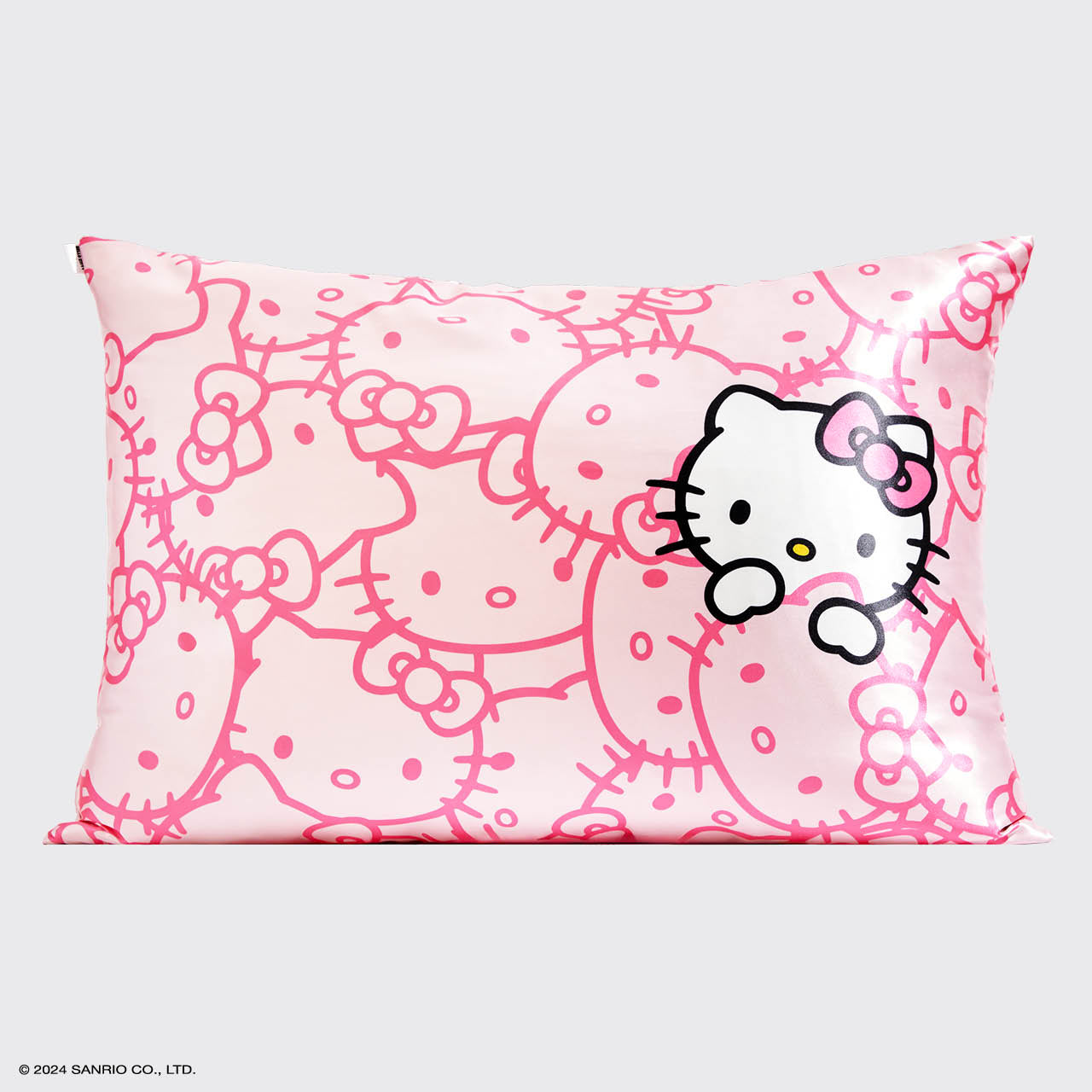 Kitsch x Hello Kitty Satin Pillowcase in Pink Hello Kitty Faces