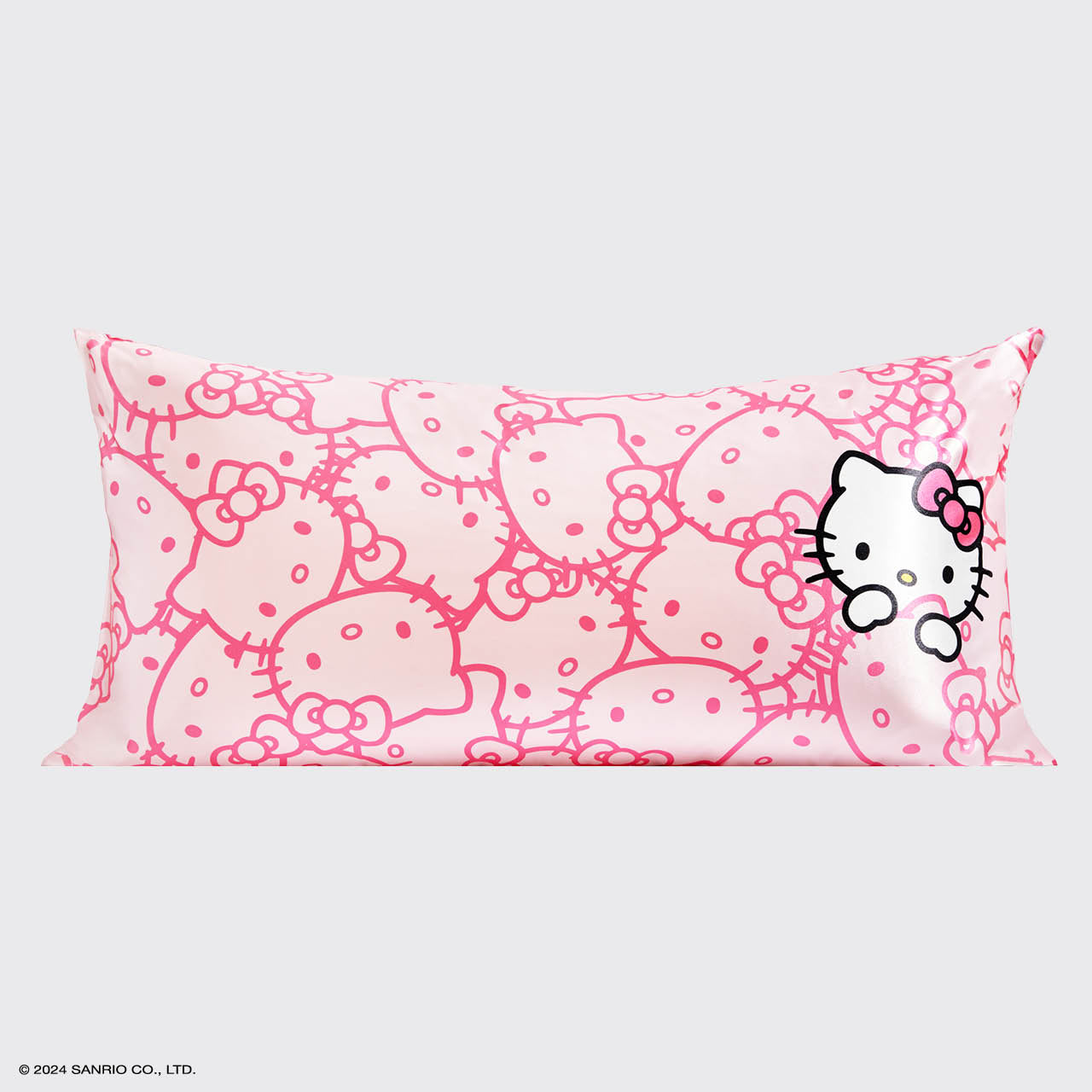 Kitsch x Hello Kitty Satin Pillowcase in Pink Hello Kitty Faces - King