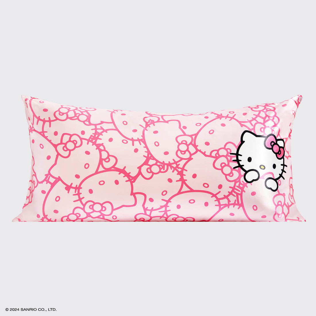 Kitsch x Hello Kitty Satin Pillowcase in Pink Hello Kitty Faces - King