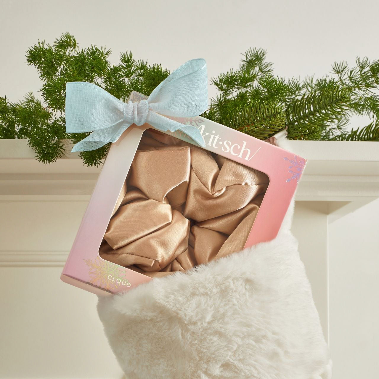 Limited Edition Champagne Satin PIllow Scrunchie