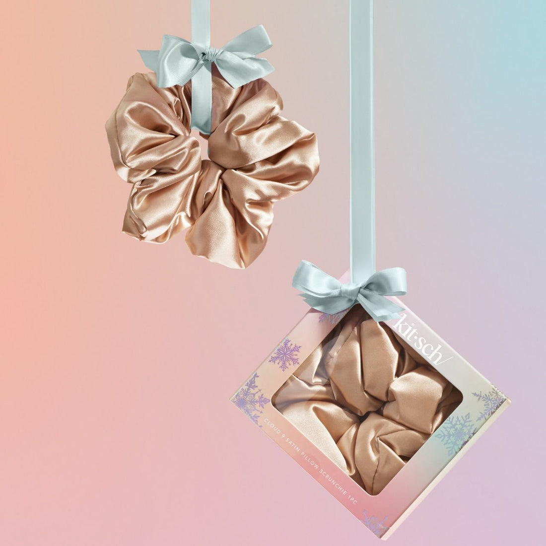 Limited Edition Champagne Satin PIllow Scrunchie