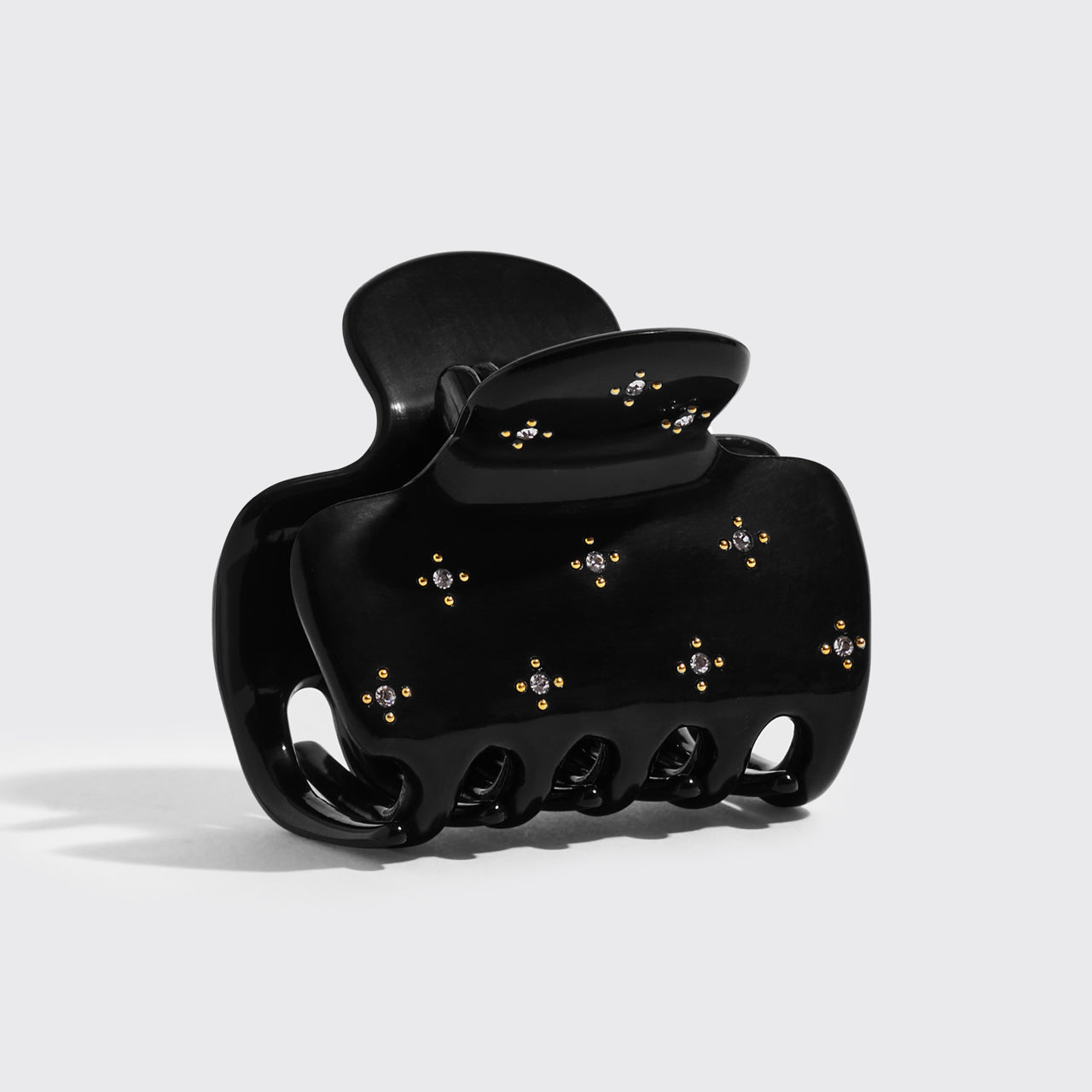 Black Rhinestone Cloud Claw Clip