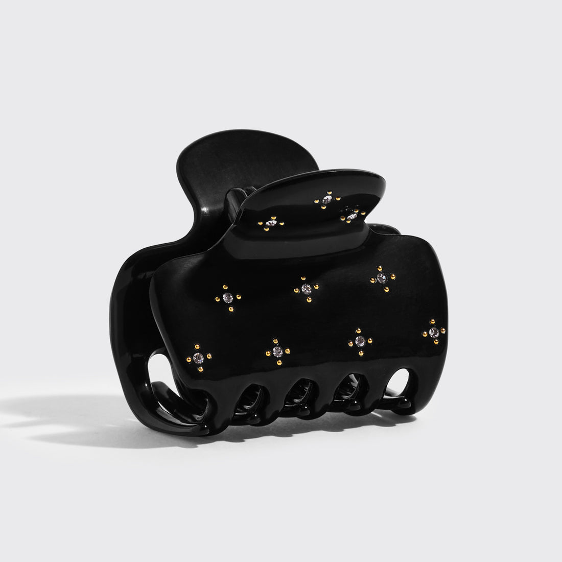 Black Rhinestone Cloud Claw Clip