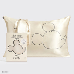 Kitsch x Mickey and Minnie Satin Pillowcase in Mr. Mouse