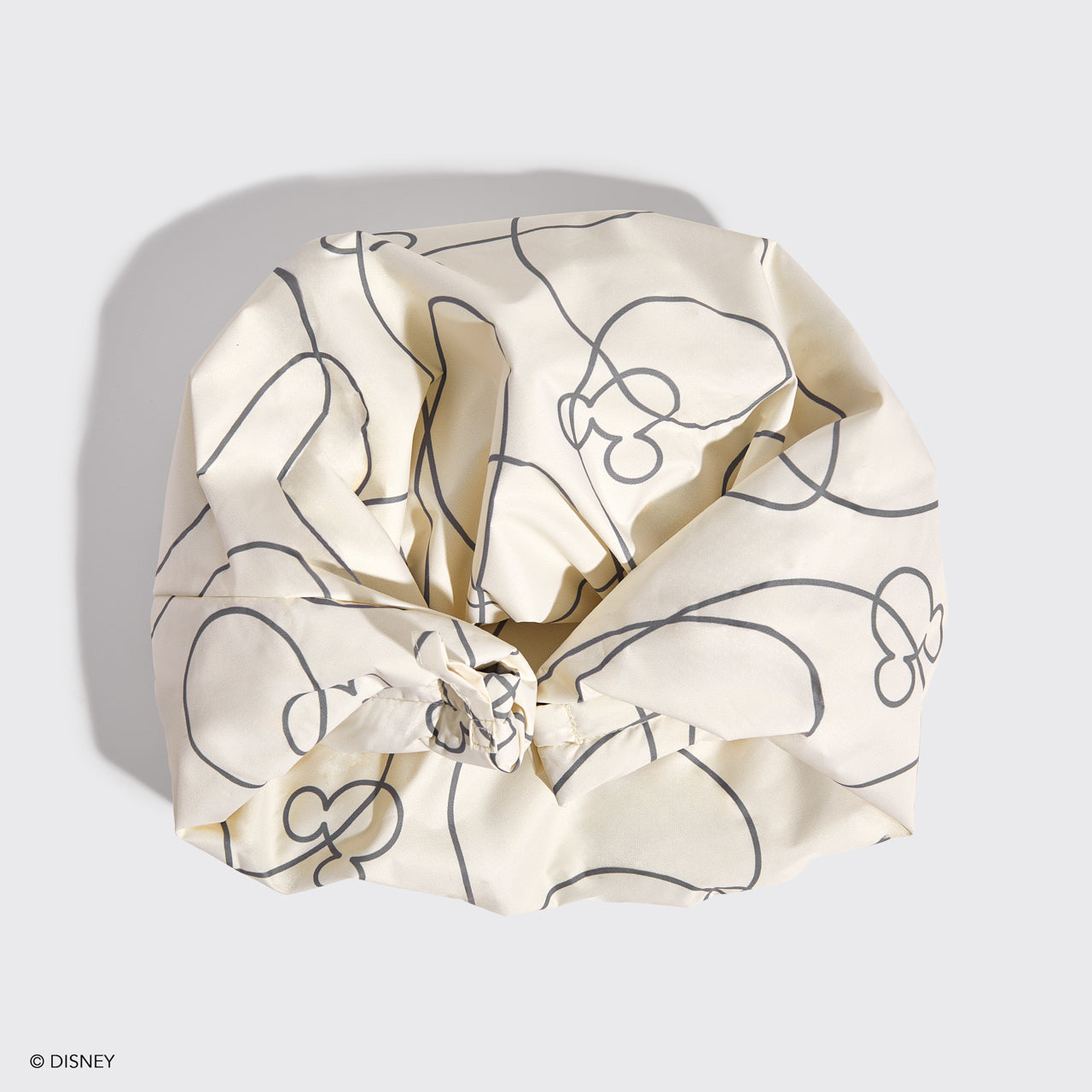 Kitsch x Mickey and Minnie Satin Flexi Shower Cap in Mickey Maze