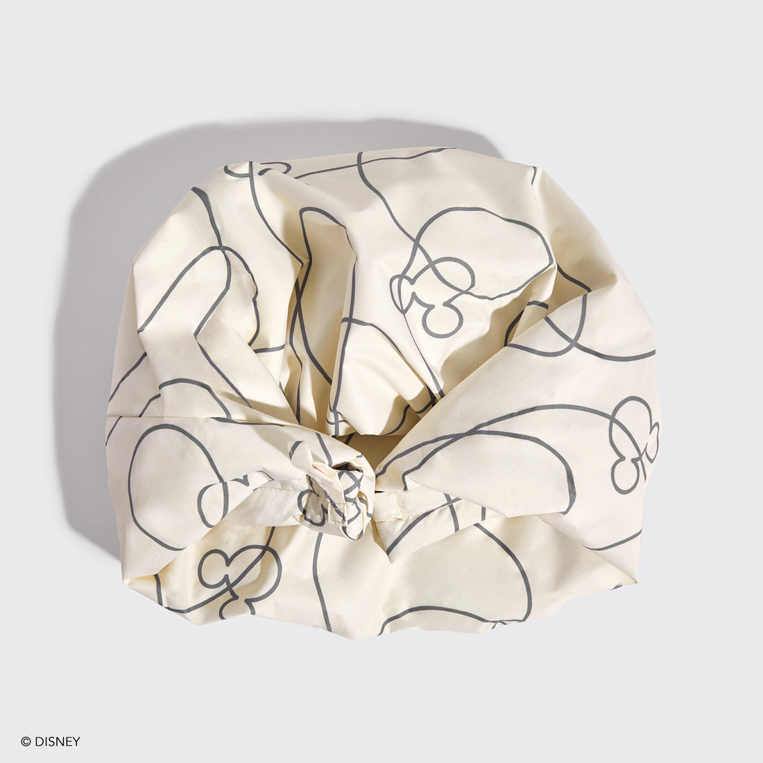 Kitsch x Mickey and Minnie Satin Flexi Shower Cap in Mickey Maze