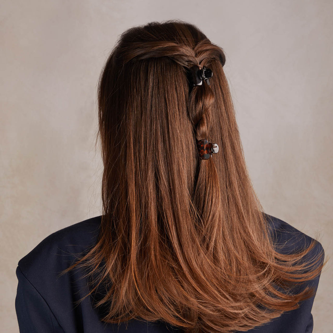 Black & Tort Cloud Claw Clips 6pc Set - Mini