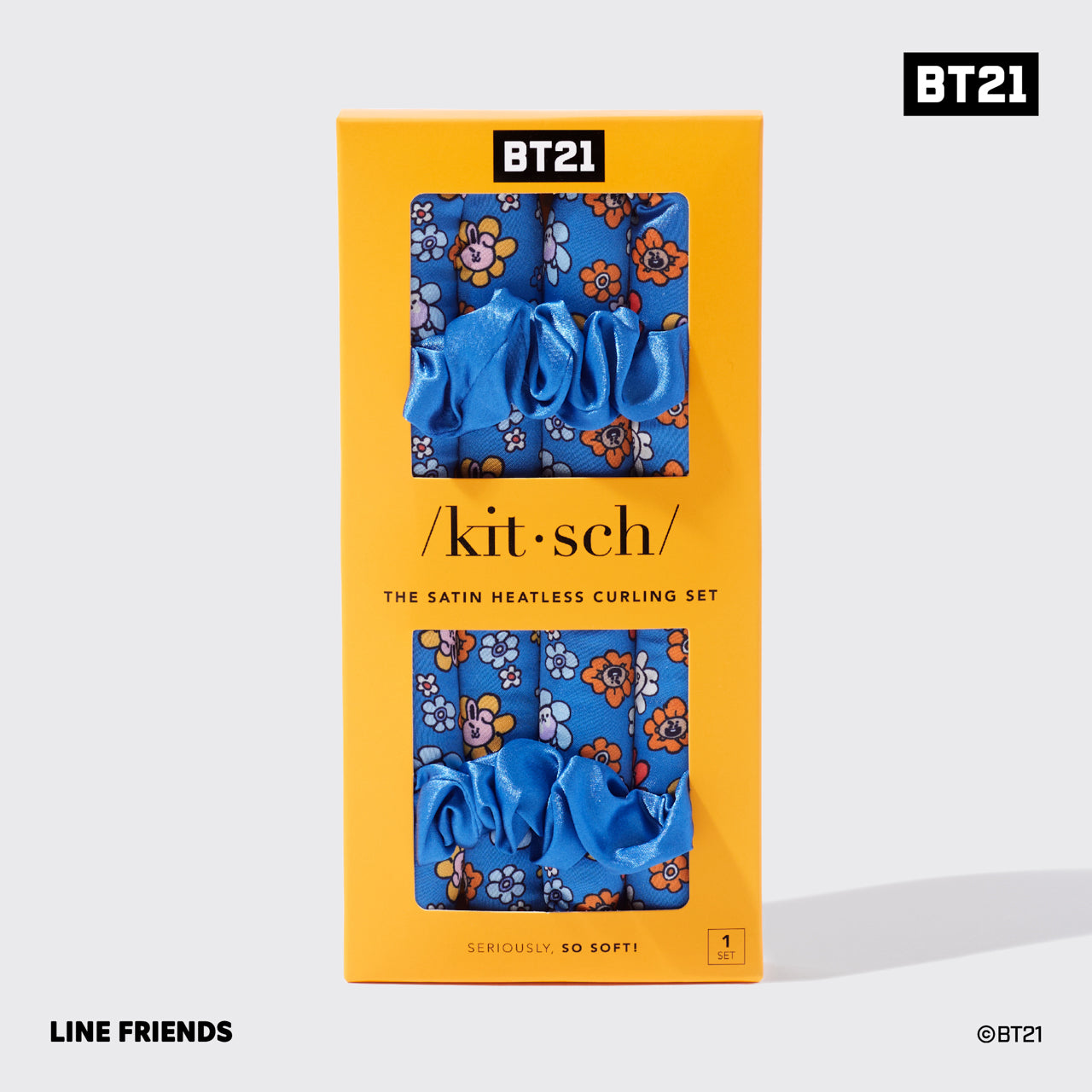 Kitsch x BT21 Satin Heatless Curling Set in UNIVERSTAR