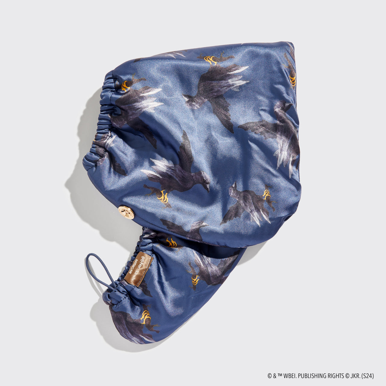Kitsch x Harry Potter Satin Wrapped Hair Towel in Ravenclaw