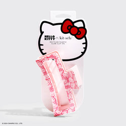 Kitsch x Hello Kitty Jumbo Claw Clip in Pink Kitty Faces
