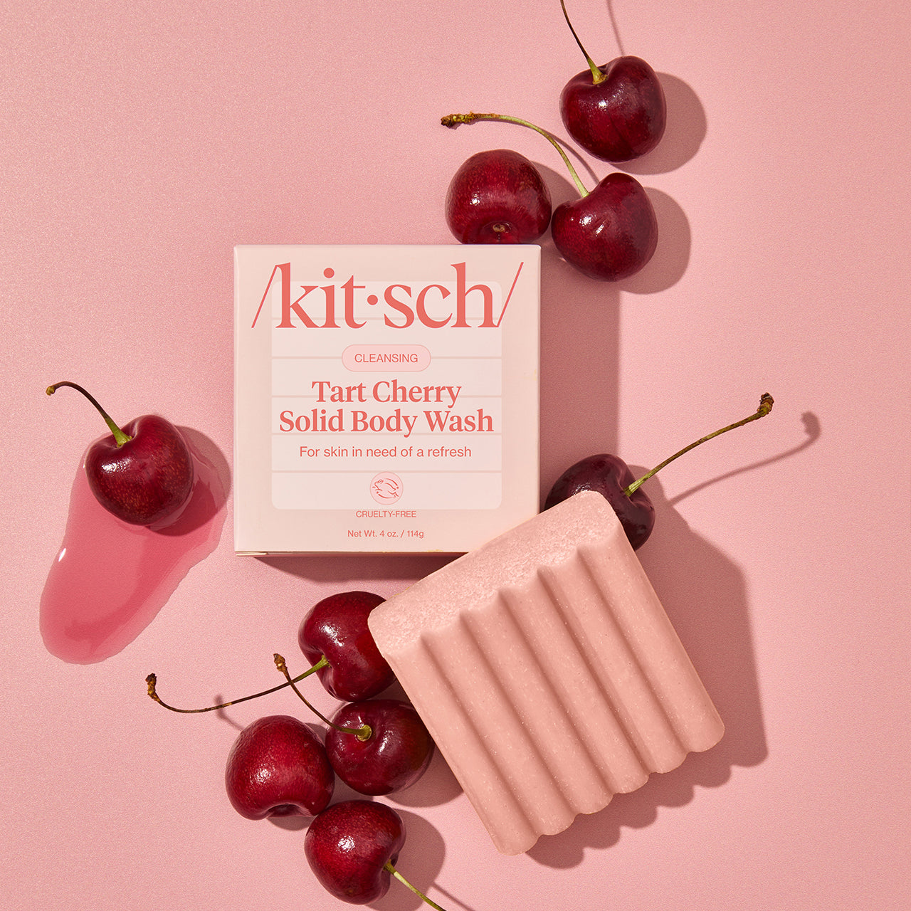 Cleansing Tart Cherry Solid Body Wash
