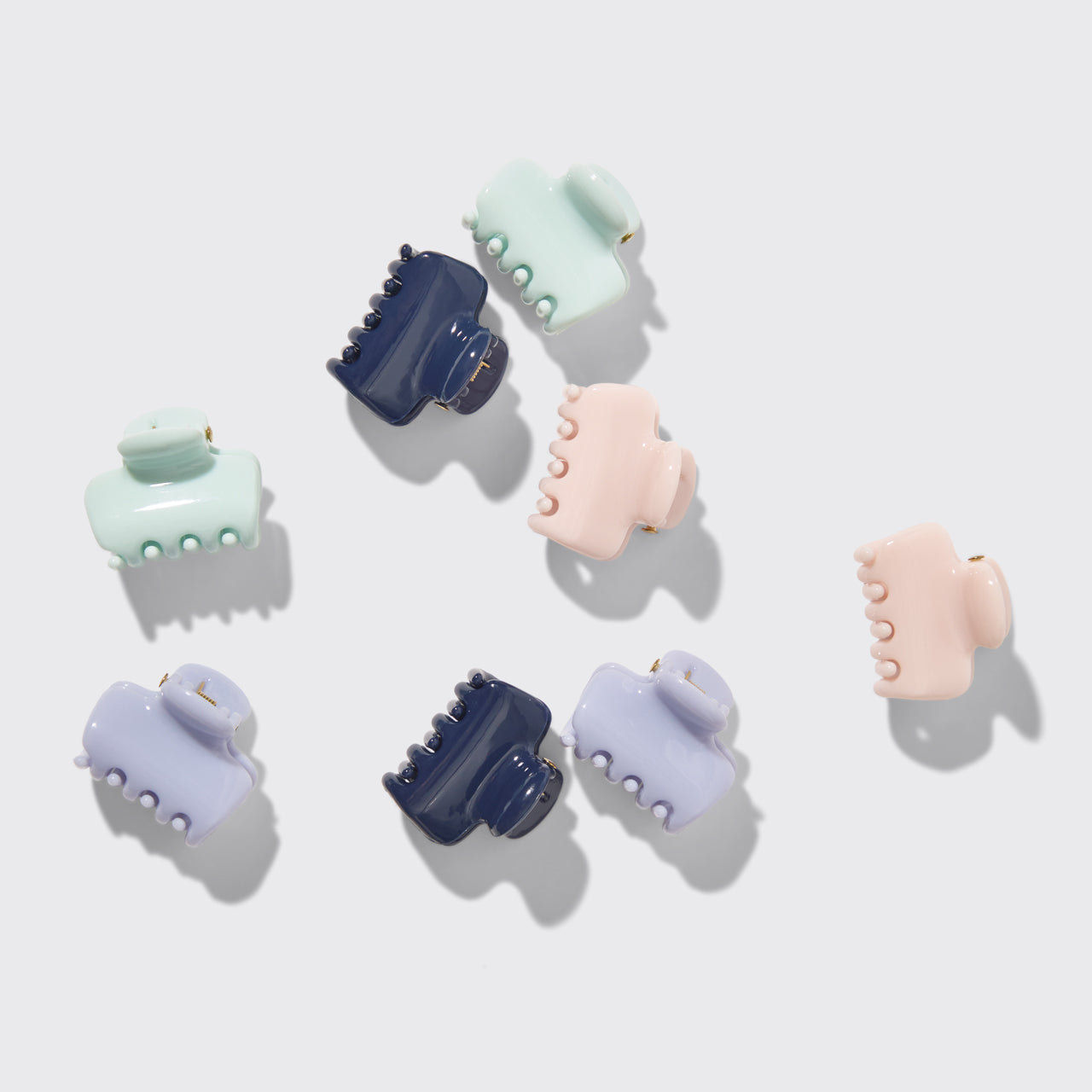 Garden Bouquet Cloud Claw Clips 8pc Set - Mini