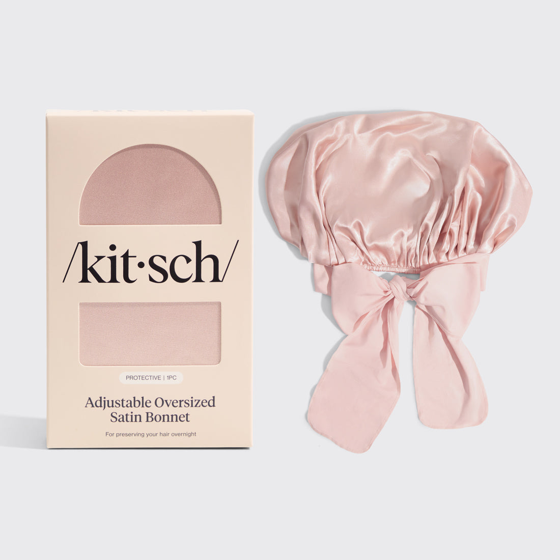 Blush Oversized Satin Bonnet