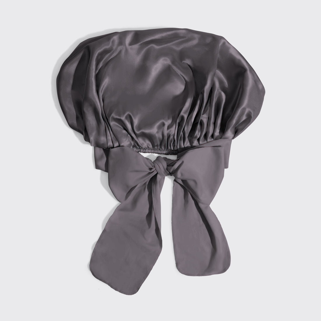 Charcoal Oversized Satin Bonnet