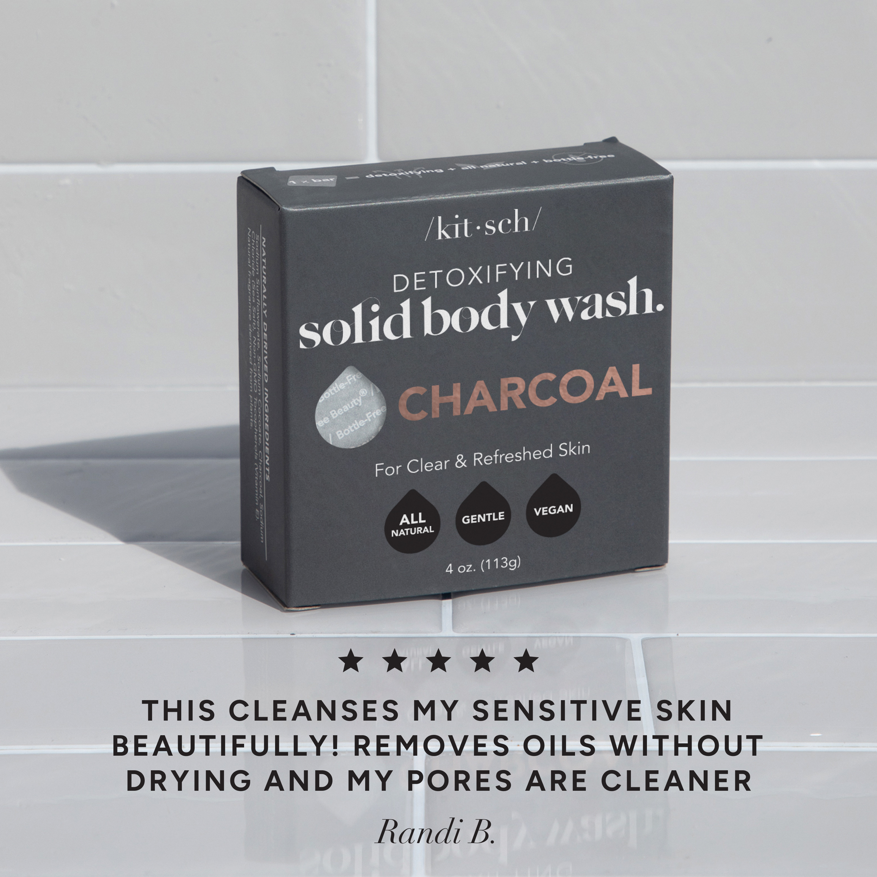Charcoal Detoxifying Solid Body Wash
