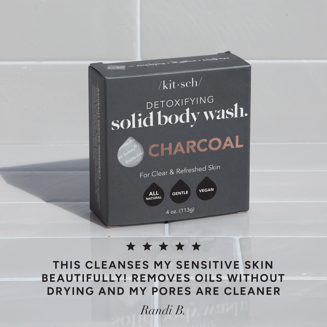 Charcoal Detoxifying Solid Body Wash