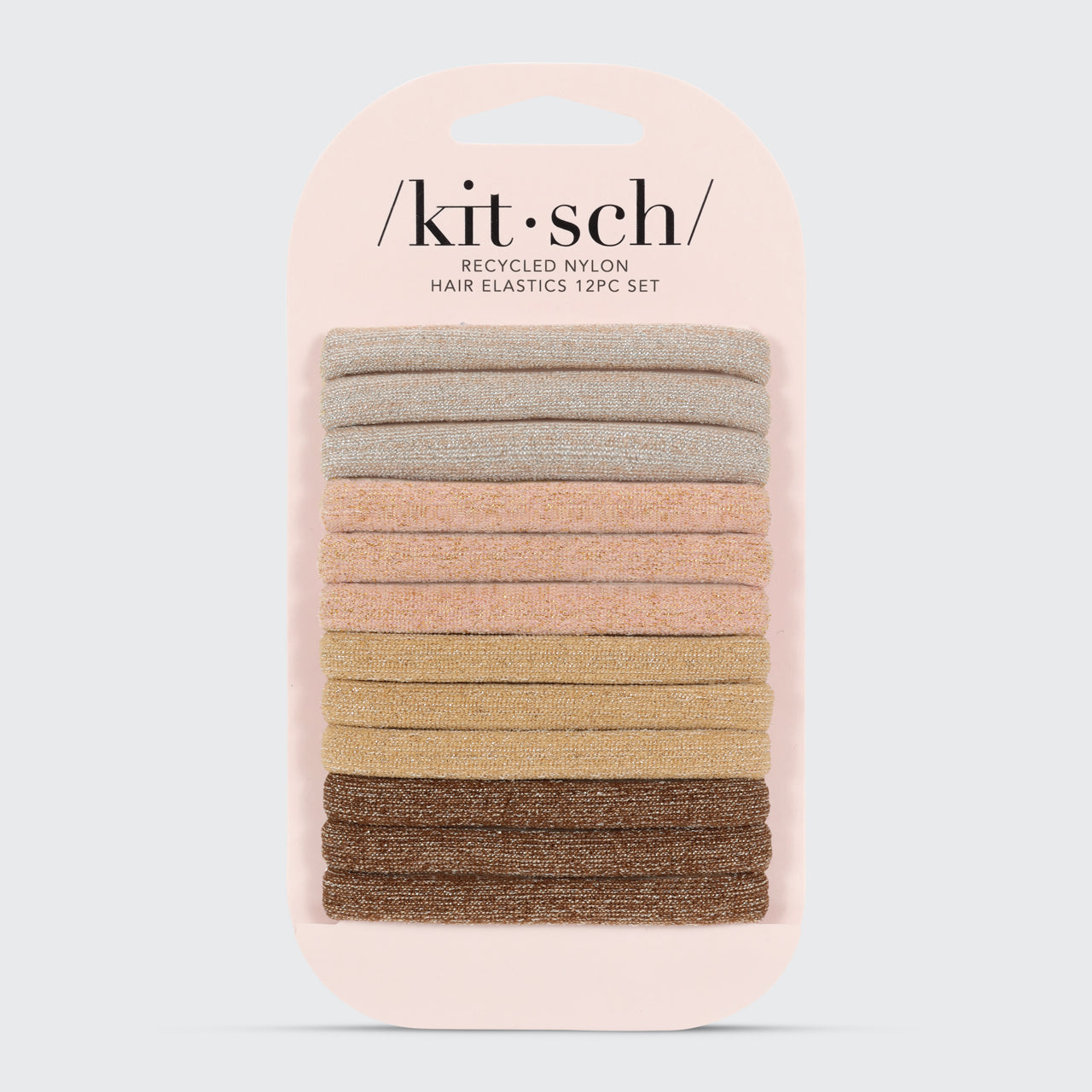 Neutral Glitter Elastics 12pc Set