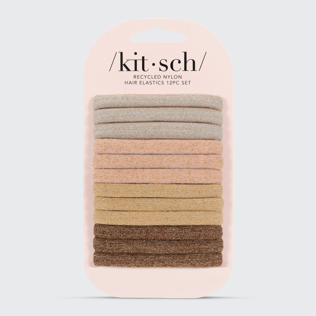 Neutral Glitter Elastics 12pc Set