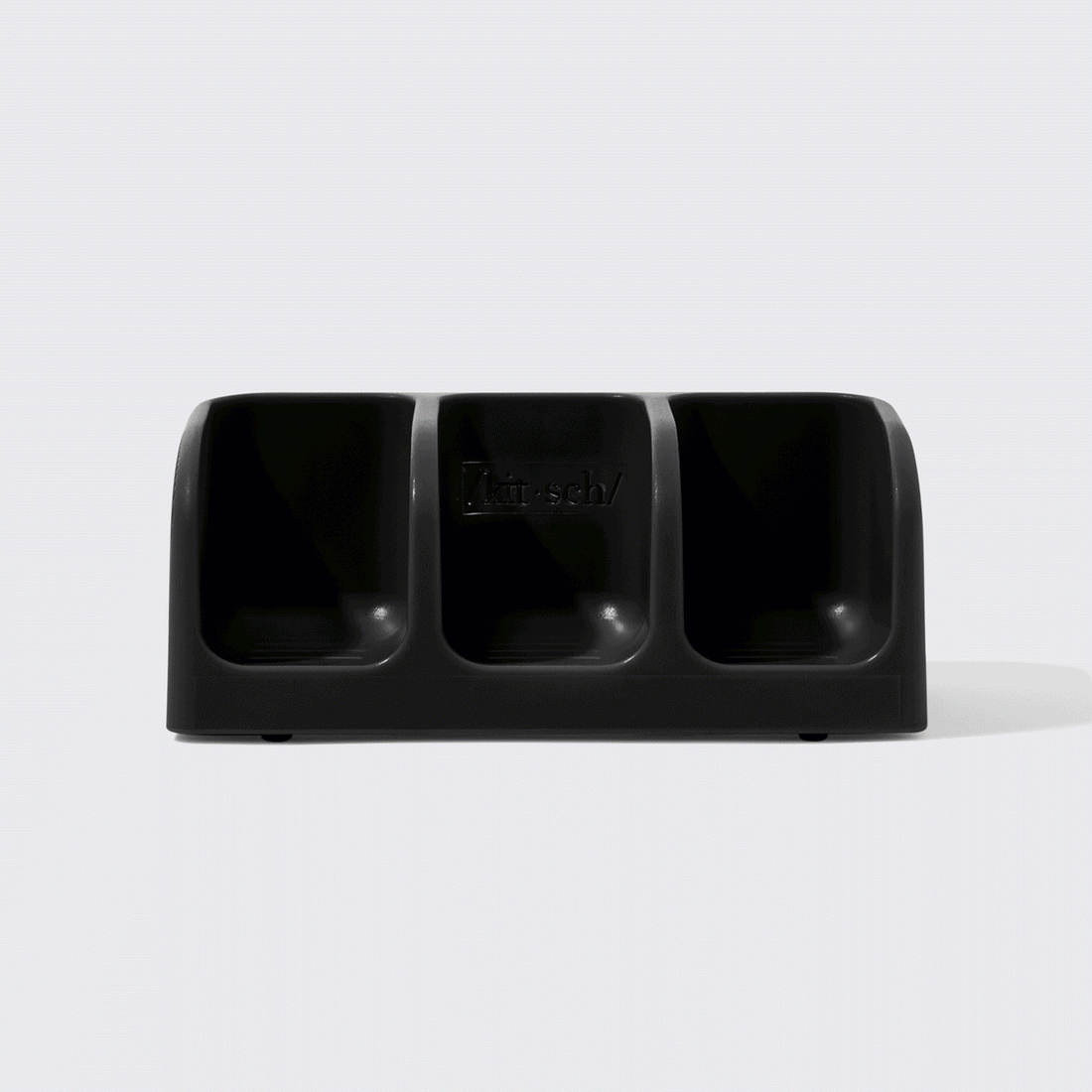 Black Self-Draining Soap Dish