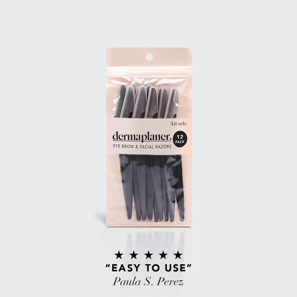Recycled Plastic Dermaplaners 12pc Set- Black