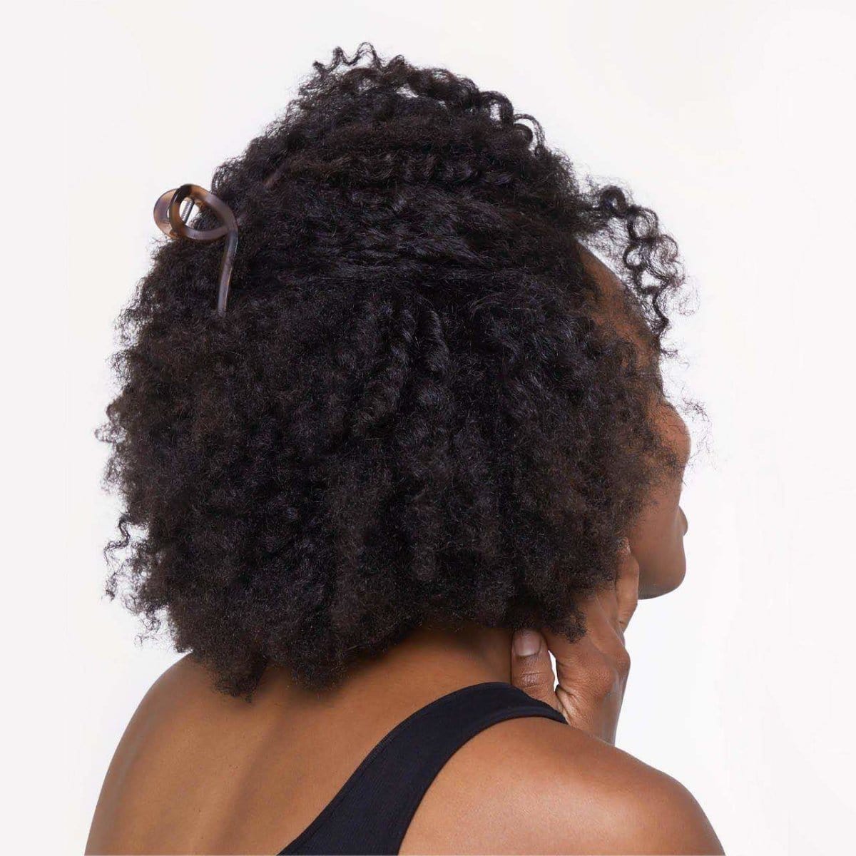 Black & Tort Loop Claw Clips 2pc Set - Large