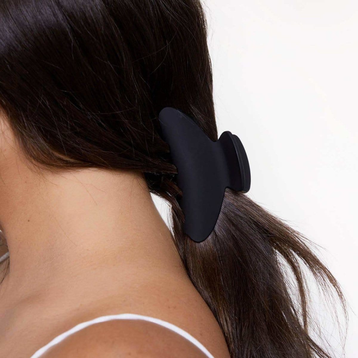 Black & Tort Curved Claw Clips 2pc Set - Medium