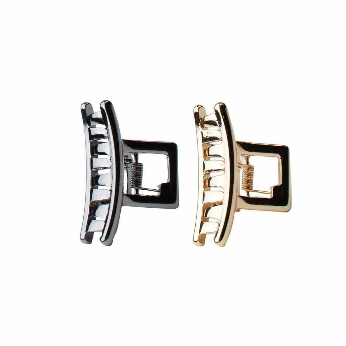 Mini Bar Claw Clips Set - Gold/Hematite