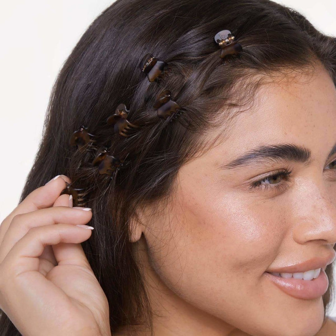 Black & Tort Claw Clips 16pc Set - Mini