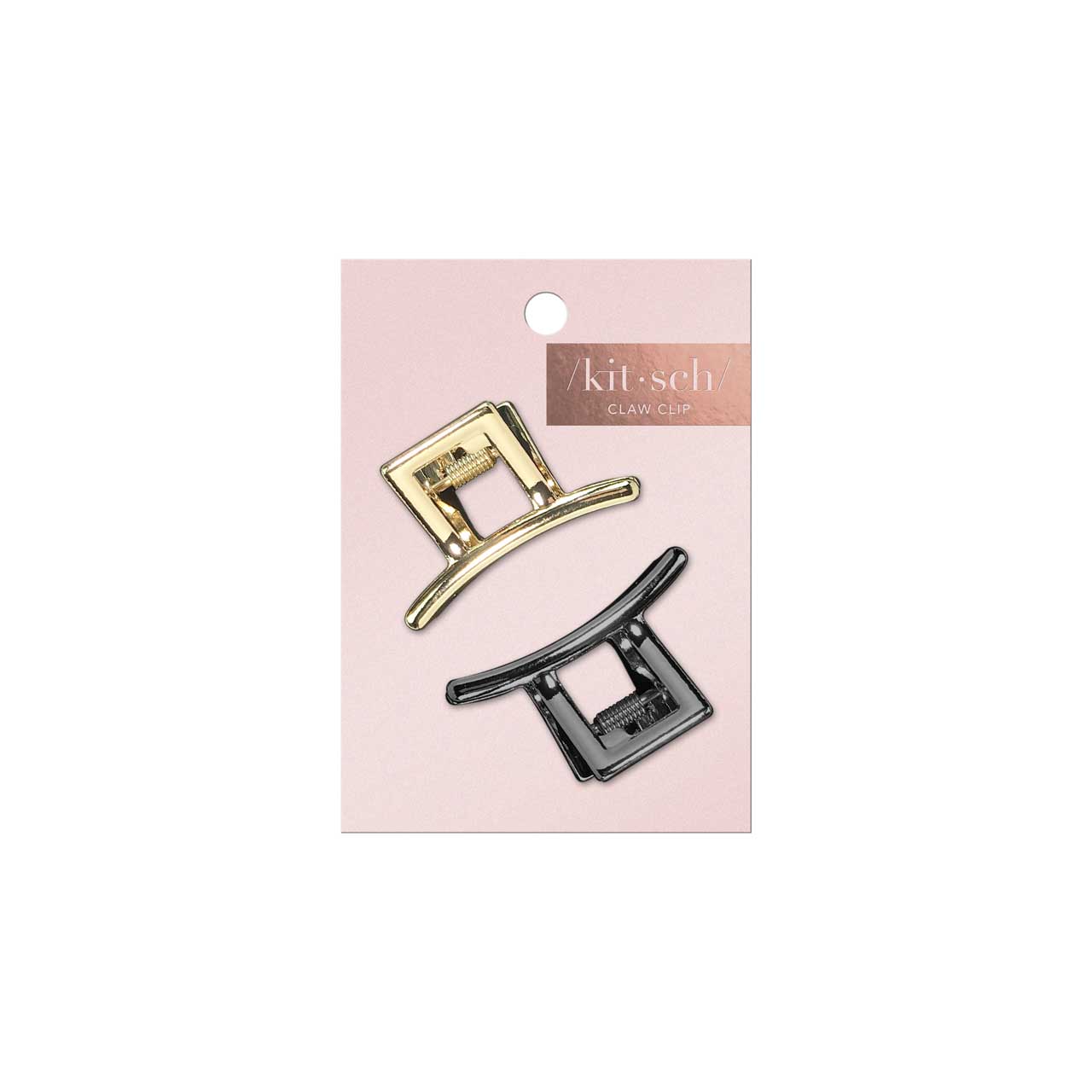 Mini Bar Claw Clips Set - Gold/Hematite