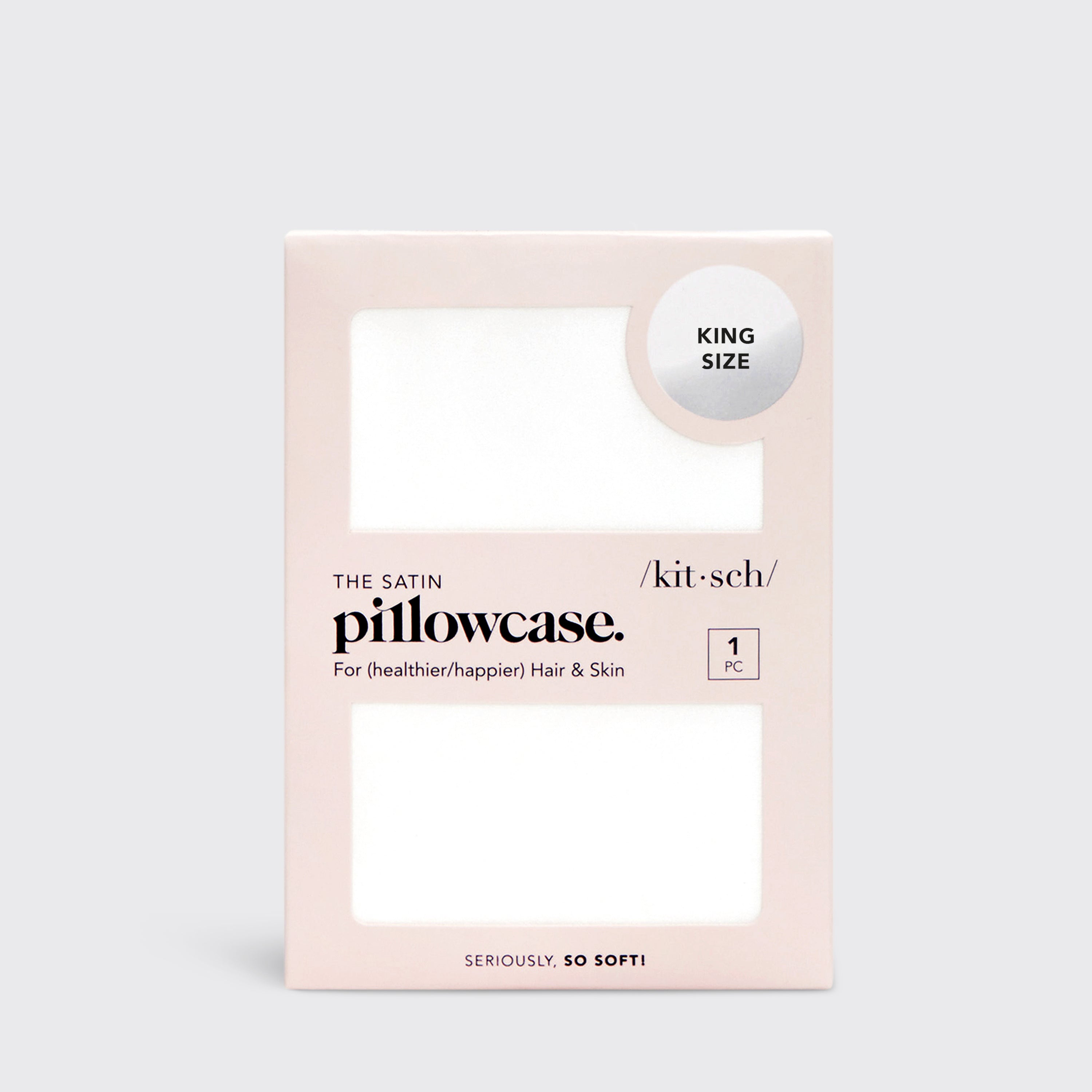 Satin Pillowcase in Ivory - King