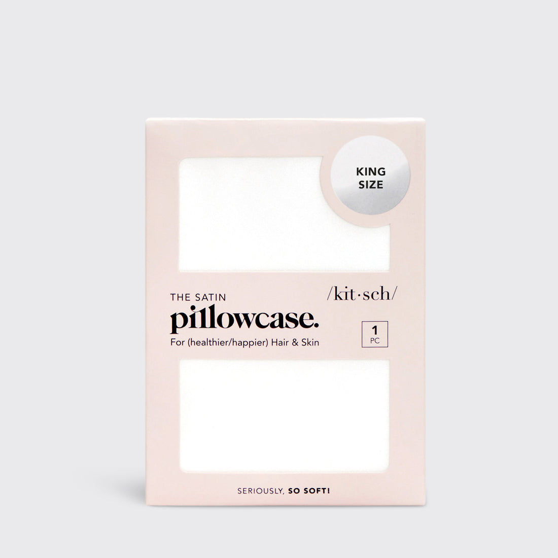 Satin Pillowcase in Ivory - King