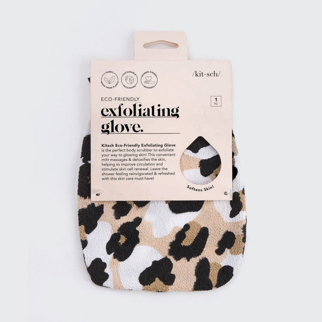 Leopard Exfoliating Glove