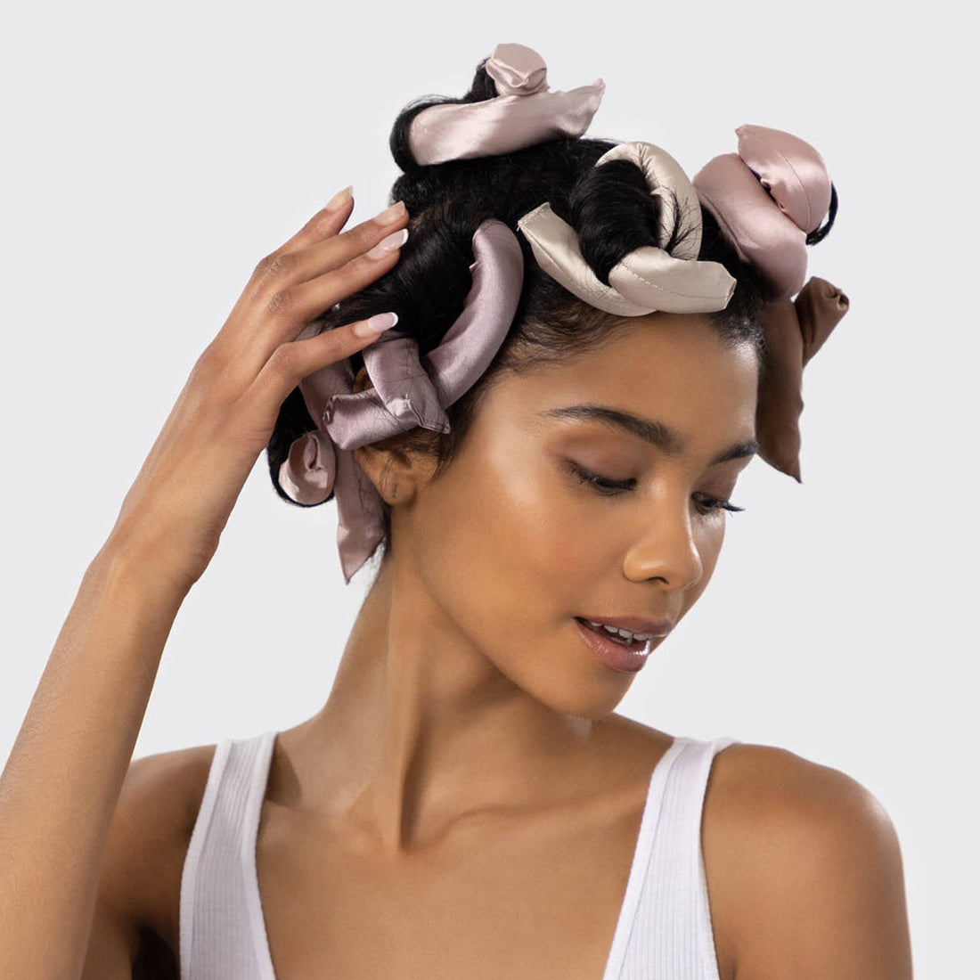 Satin-Wrapped Flexi Rods 6pc Set - Rosewood