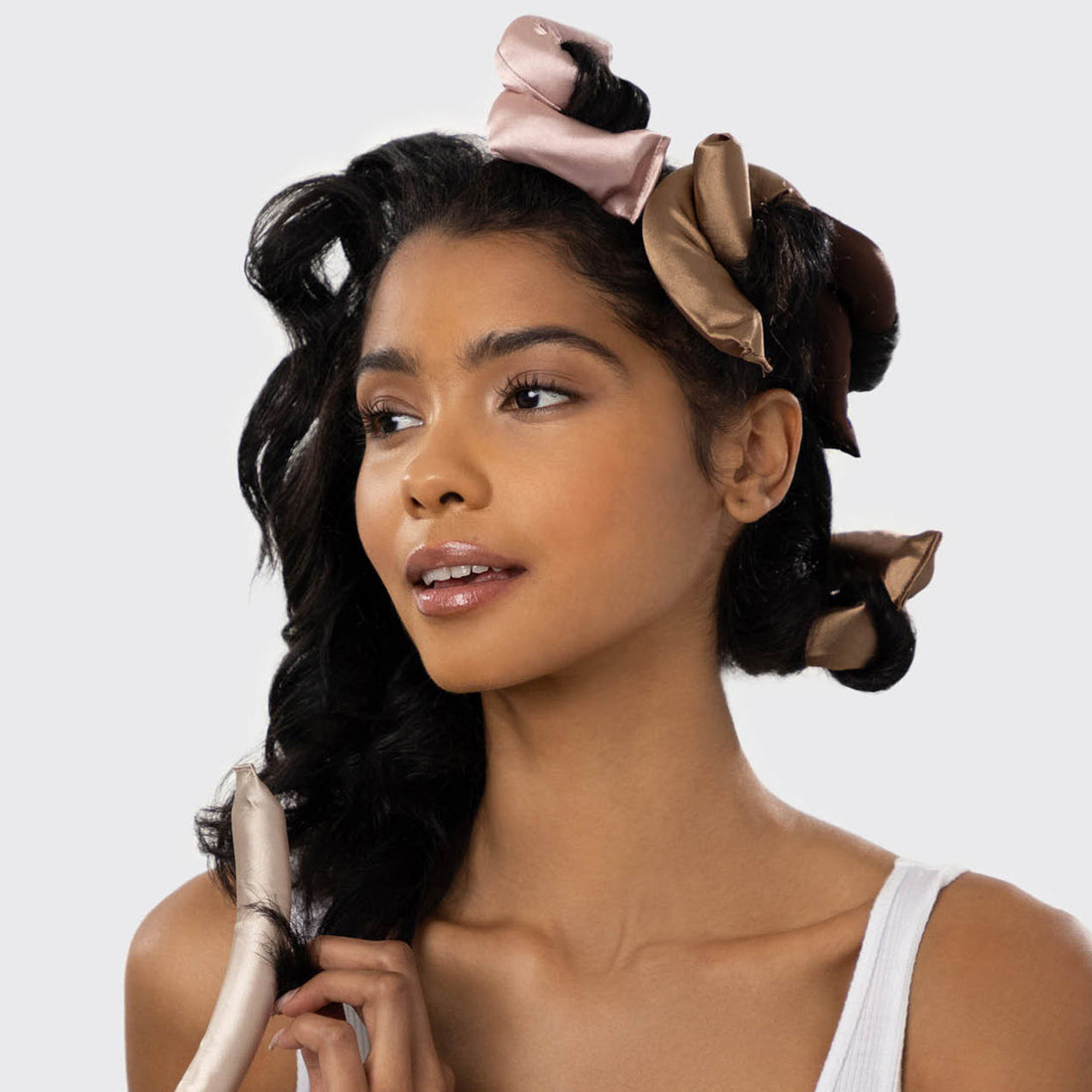Satin-Wrapped Flexi Rods 6pc Set - Rosewood