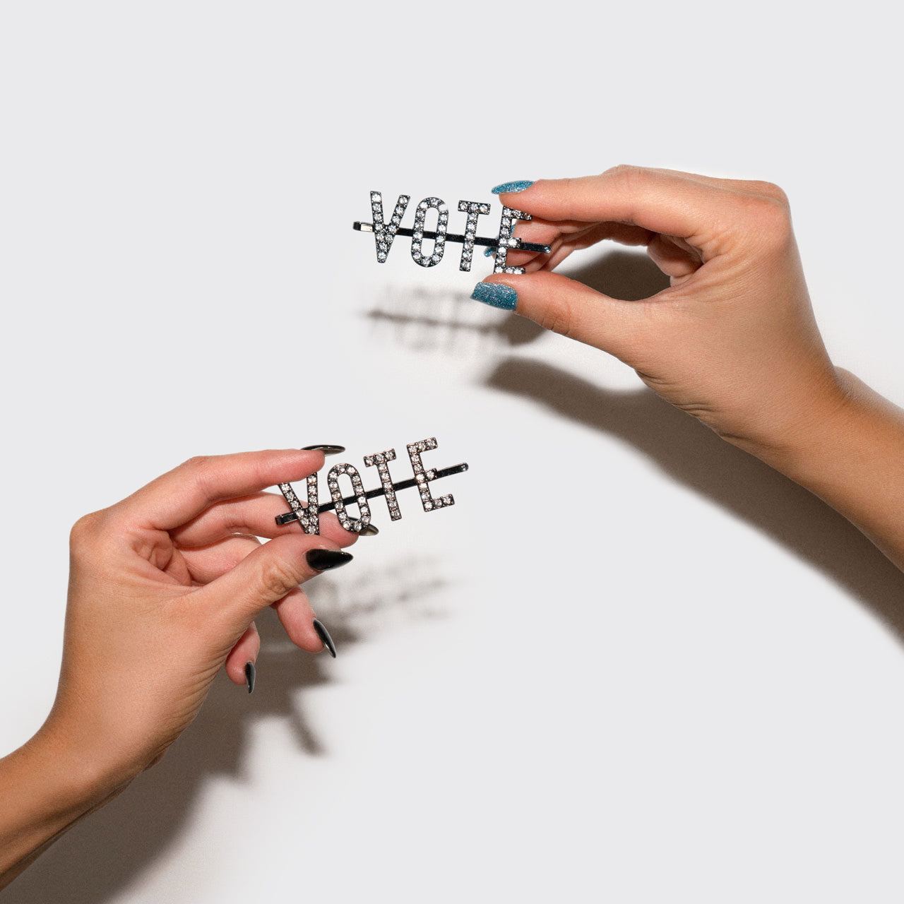 Vote Rhinestone Bobby Pin