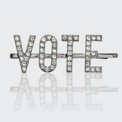 Vote Rhinestone Bobby Pin